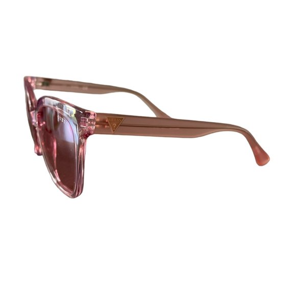 Guess Bordeaux Square Women Sunglasses GU7612 Pink Acetate 55-18-145 - Picture 5 of 10